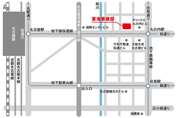 東海事務所地図