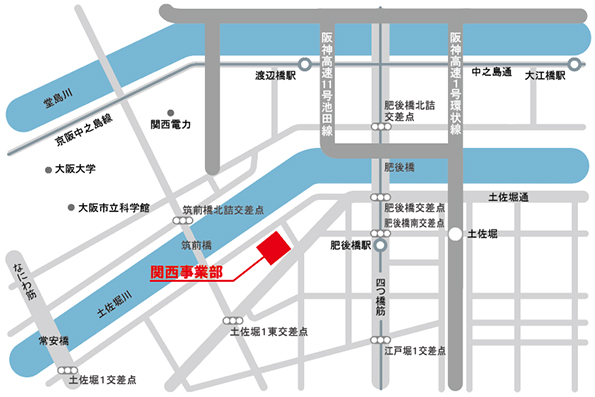 関西事務所地図